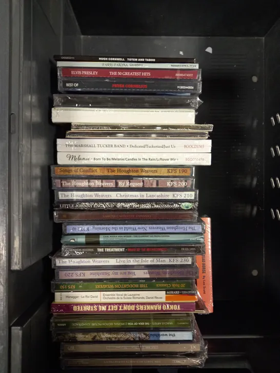 APPROXIMATELY 25 ASSORTED CD ALBUMS TO INCLUDE TAYLOR SWIFT, ELVIS PRESLEY, THE MARSHALL TUCKER BAND ETC 