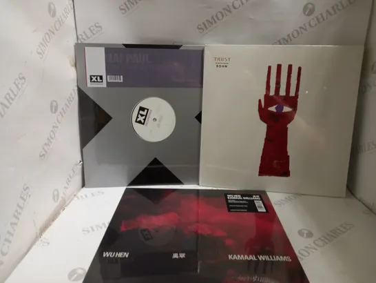 BOX OF APPROX 10 VINYLS INCLUDING WU HEN KAMAAL WILLIAMS, TRUST SOHN AND JAI PAUL