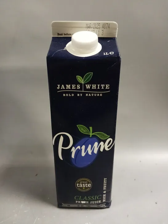 8 X JAMES WHITE PRUNE JUICE DRINKS - 8 X 1L - COLLECTION ONLY 