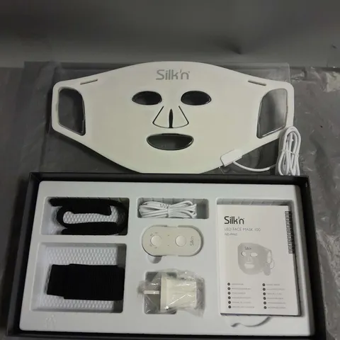 BOXED SILK'N LED FACE MASK 100 ANTI-AGEING AND REDUCTION OF SKIN IMPERFECTIONS