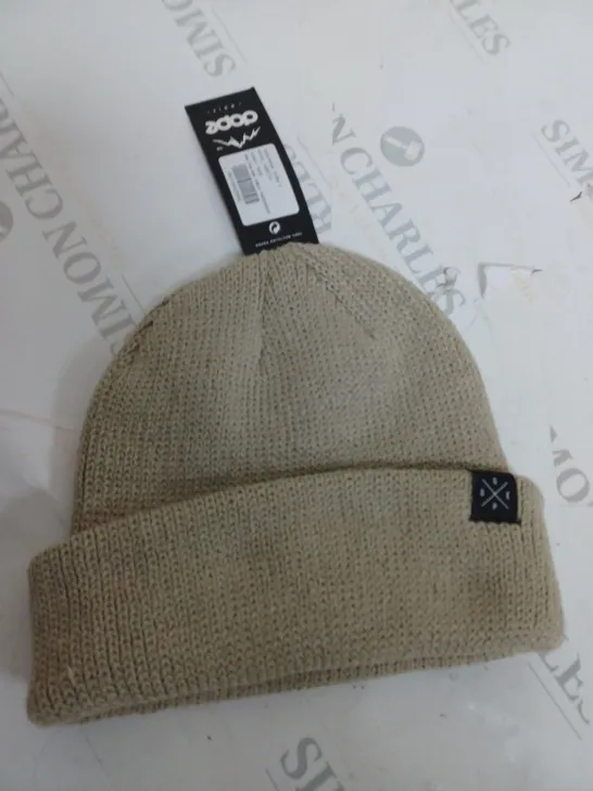 DOPE SAND COLOURED BEANIE HAT - ONE SIZE 