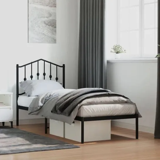 BOXED AFFTON METAL BED - BLACK (1 BOX)