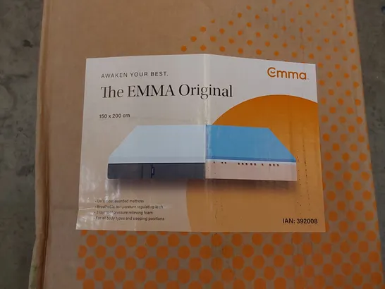 BOXED THE EMMA ORIGINAL KING SIZE MEMORY FOAM MATTRESS 