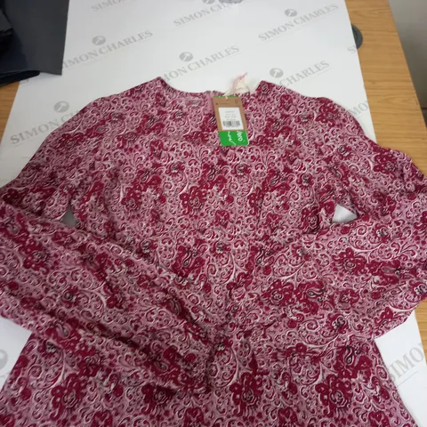 BODEN FLORAL PATTERN TOP SIZE 10