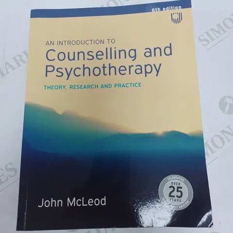 AN INTRODUCTION TO COUNSELLING AND PSYCHOTHERAPY 6TH EDITION JOHN MCLEOD