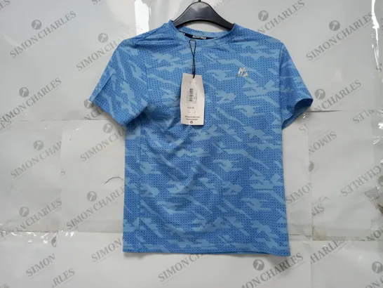 MONTIREX GEO GRID TEE IN BLUE - 12-13