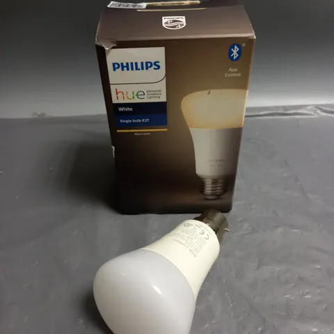 BOXED PHILIPS HUE APP CONTROLLED SINGLE BULB - WHITE E27