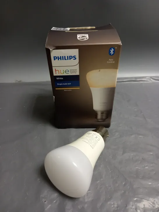 BOXED PHILIPS HUE APP CONTROLLED SINGLE BULB - WHITE E27