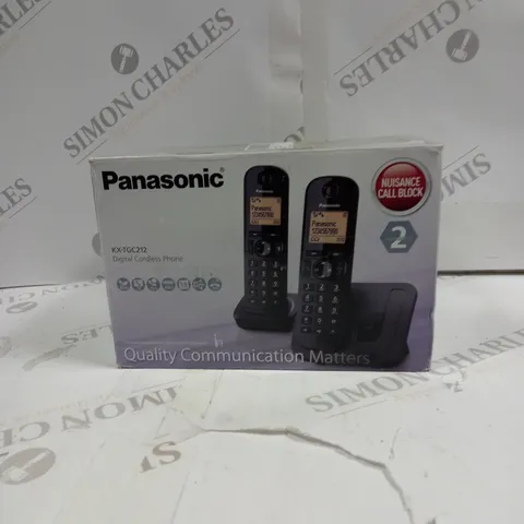 PANASONIC KX-TGC212 DIGITAL CORDLESS PHONE 