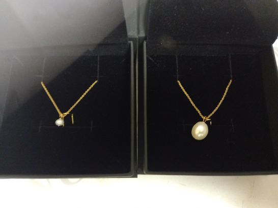 LOT OF 2 LILY & ROO PEARL NECKLACES