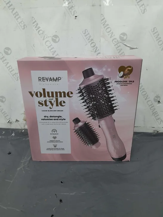 3X REVAMP VOLUME AND STYLE 1200W BLOW DRY BRUSH 