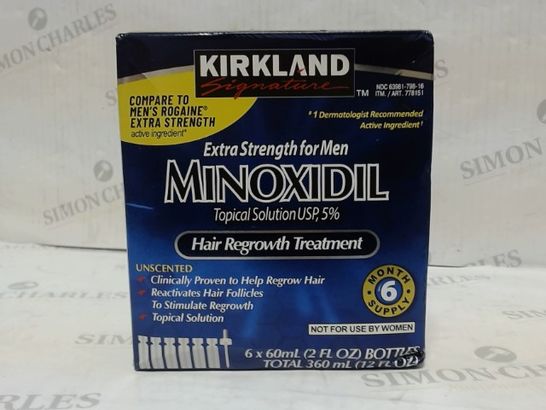 KIRKLAND MINOXIDIL MENS HAIR REGROWTH TREATMENT 6 MONTH SUPPLY
