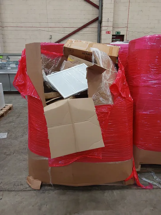 PALLET OF ASSORTED HOUSEHOLD ITEMS AND CONSUMER PRODUCTS. INCLUDES; LEGO, BOXED FURNITURE ETC 