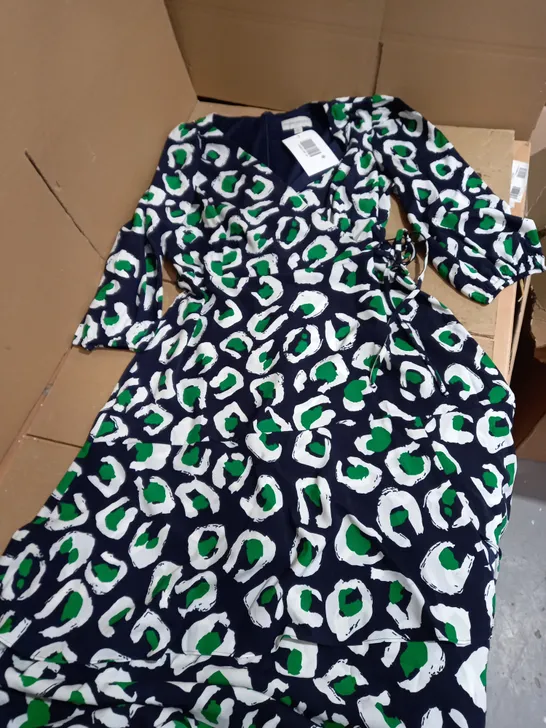 RONNI NICOLE WRAP PRINT DRESS UK 18