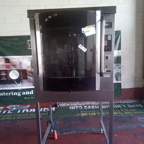 COMMERCIAL BKI SINGLE ROTISSERIE OVEN 