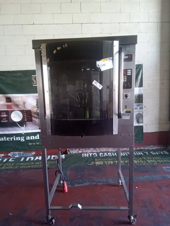 COMMERCIAL BKI SINGLE ROTISSERIE OVEN 