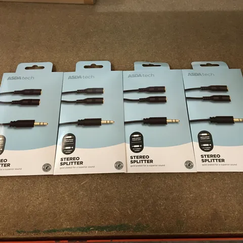 8 BOXES OF 4 BRAND NEW STEREO SPLITTERS