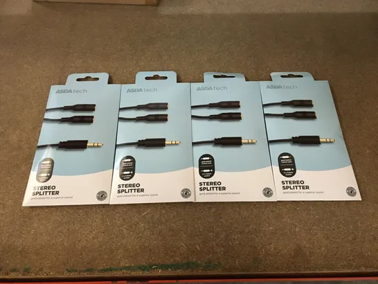 7 BOXES OF 4 BRAND NEW STEREO SPLITTERS