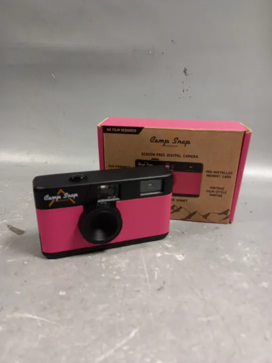 BOXED CAMP SNAP SCREENLESS DIGITAL CAMERA 