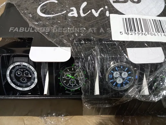 BRAND NEW THOMAS CALVI PACK OF 12 ASSORTED WRIST WATCHES IN VARIOUS STYLES & COLOURS RRP £119.88