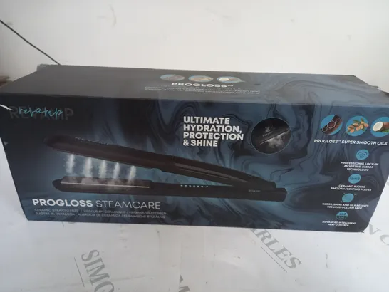 BOXED REVAMP PROGLOSS STEAMCARE CERAMIC STRAIGHTENER ST-1600-GB