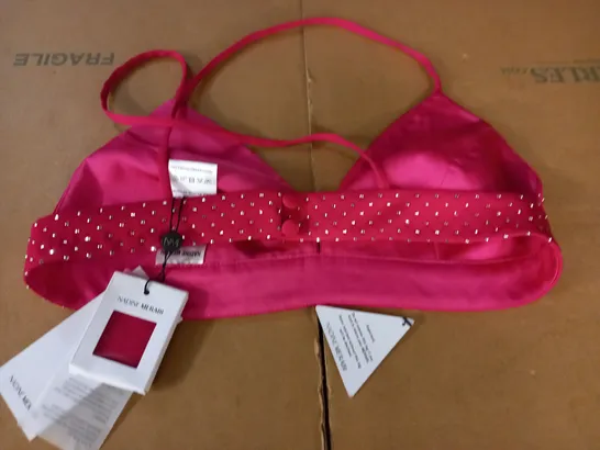 NADINE MERABI KIRA HOT PINK BRA TOP - S/M