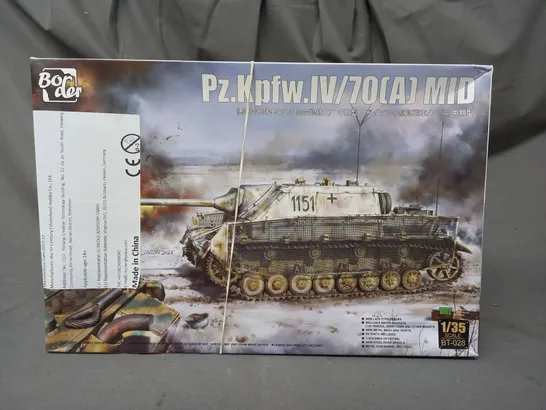 BOXED BORDER 1/35 SCALE PZ.KPFW.IV/70(A) MID MODEL KIT