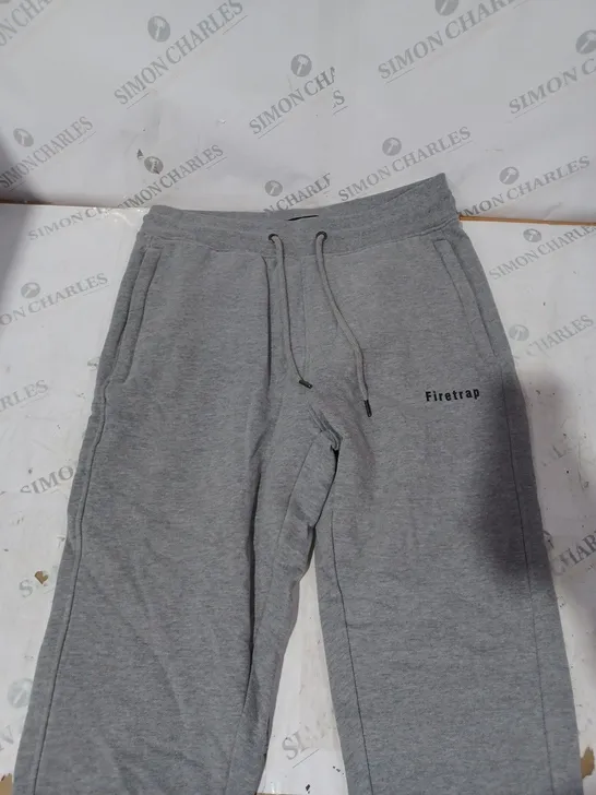 FIRETRAP SLIM GREY JOGGERS - LARGE