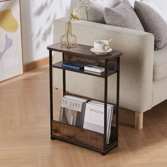 BOXED SCHOCH SIDE TABLE WITH STORAGE