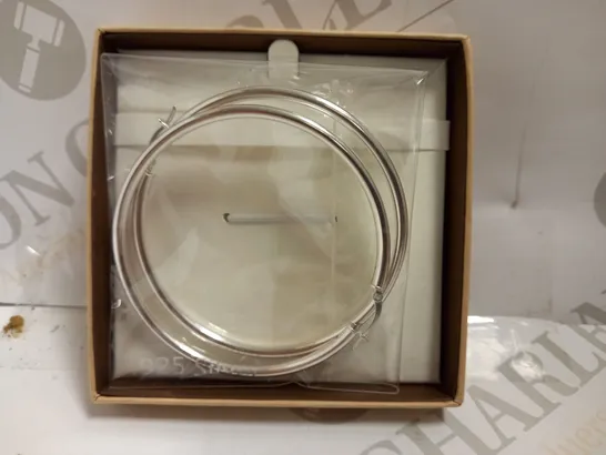 BOXED SILVER HOOP EARRINGS