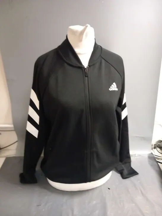 ADIDAS BLACK AND WHITE TRACKSUIT SIZE 14/15 YEAR OLD