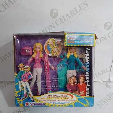 MARY-KATE AND ASHLEY IN ACTION FIGURES SNOWBOARDING SET