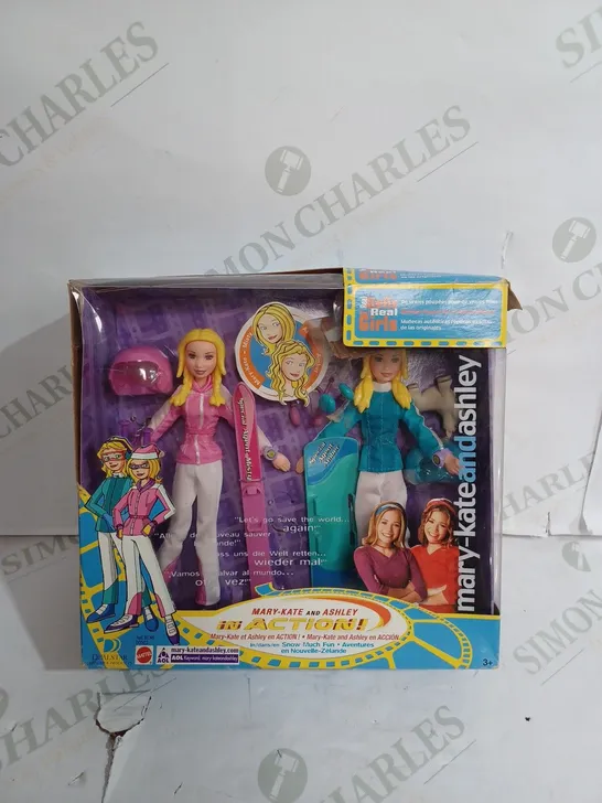 MARY-KATE AND ASHLEY IN ACTION FIGURES SNOWBOARDING SET