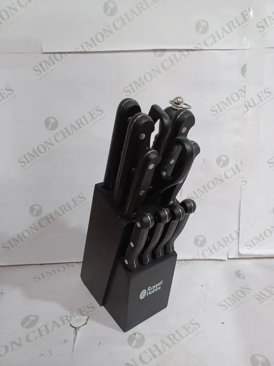 RUSSELL HOBBS MAGNUS 12 PEICE KNIFE BLOCK