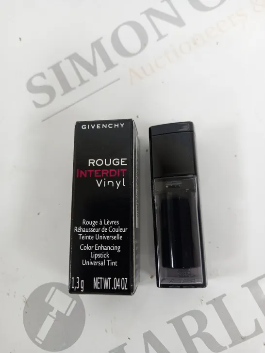 PACK OF APPROXIMATELY 20 BOXED GIVENCHY ROUGE INTERDIT VINYL 1.3G LIPSTICK - NO.16 NOIR