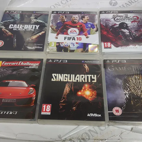 LOT OF 20 ASSORTED PS3 GAMES TO INCLUDE SINGULARITY, CASTELVANIA AND MOTORSTORM