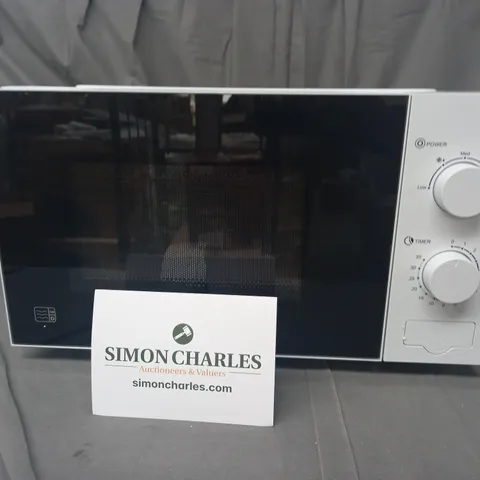 BOXED SWAN 20L 700W MANUAL MICROWAVE IN WHITE