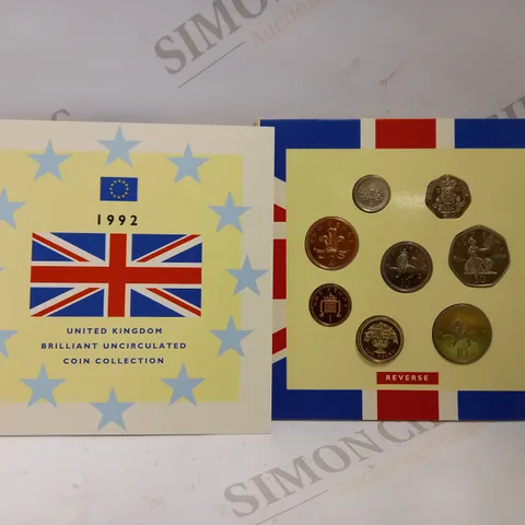 1992 UNITED KINGDOM BRILLIANT UNCIRCULATED COIN COLLECTION