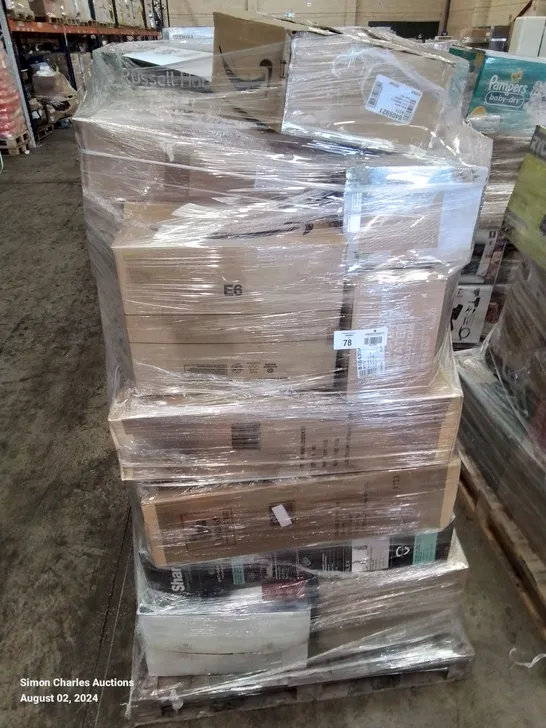 PALLET OF APPROXIMATELY 25 UNPROCESSED RAW RETURN HOUSEHOLD AND ELECTRICAL GOODS TO INCLUDE;