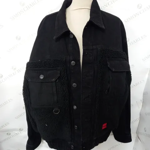 HUGO BOSS BLACK DEMIN JACKET - MEDIUM