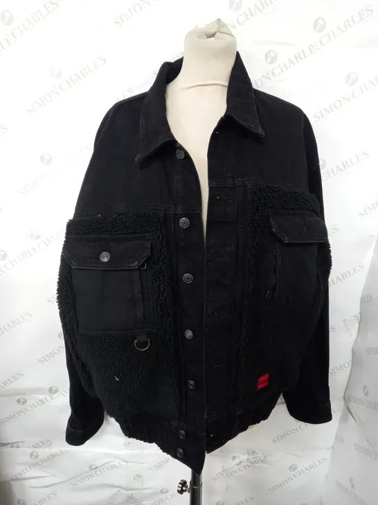 HUGO BOSS BLACK DEMIN JACKET - MEDIUM