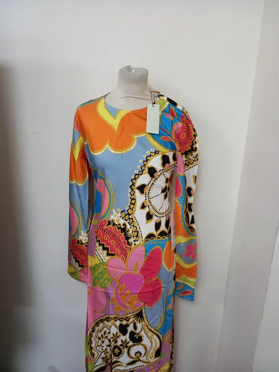 NEVER FULLY DRESSED MULTI-COLOURED DRESS SIZE 8 