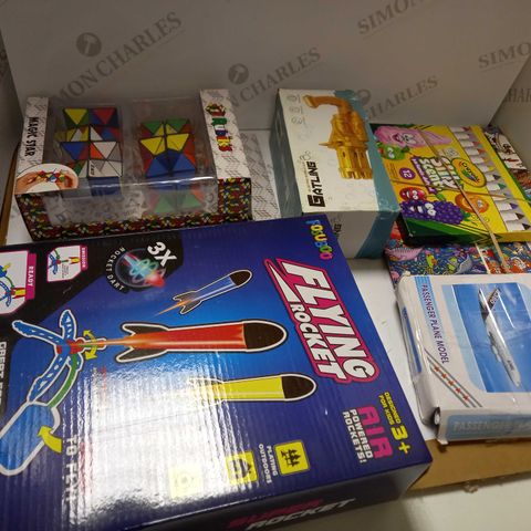 BOX OF ASSORTED TOYS AND CRAFTS
