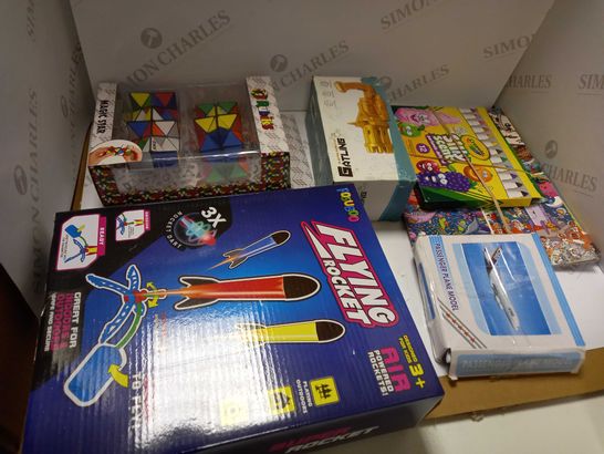 BOX OF ASSORTED TOYS AND CRAFTS