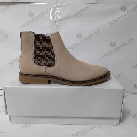 FIND MENS MARSH MICROSUEDE ANKLE BOOT SHOE IN SAND SIZE UK 10