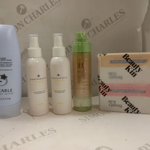 LOT OF APPROXIMATELY 5 ASSORTED HEALTH & BEAUTY ITEMS TO INCLUDE LIZ EARLE , PIXI , FONTAINAVIE ECT