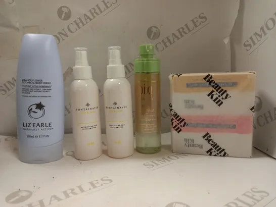 LOT OF APPROXIMATELY 5 ASSORTED HEALTH & BEAUTY ITEMS TO INCLUDE LIZ EARLE , PIXI , FONTAINAVIE ECT