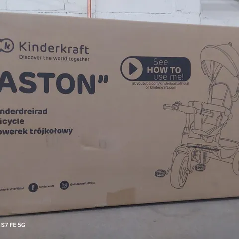 BOXED BRAND NEW KINDERKRAFT ASTON TRICYCLE GREY