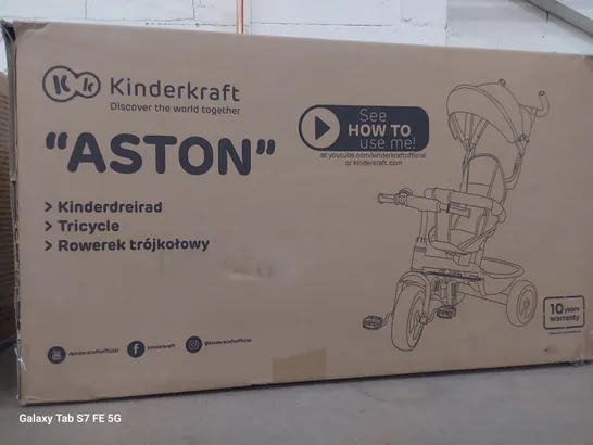 BOXED BRAND NEW KINDERKRAFT ASTON TRICYCLE GREY