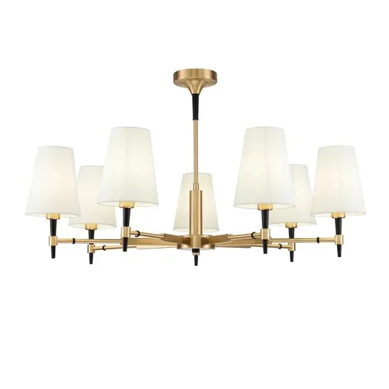 BOXED REBA 7-LIGHT SHADED CHANDELIER (1 BOX)